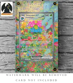 Venusaur EX Extended Art Custom Pokemon Card Display Case (Card not Included) - Image 1