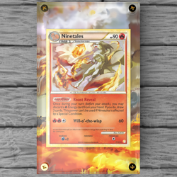 Ninetales 7/123 Custom Pokemon Display Case (Card not Included) - Image 1