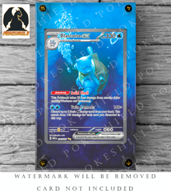 Blastoise ex 202/165 Pokemon Extended Art Case (CARD NOT INCLUDED) - Image 1