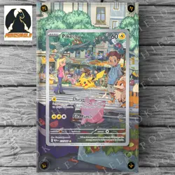 Pikachu 173/165 Extended Art Custom Pokemon Display Case (Card not Included) - Image 4