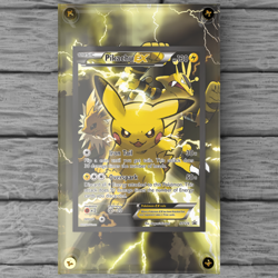 Pikachu ex xy 124 Extended Art Custom Pokemon Card Case (Card not Included) - Image 1