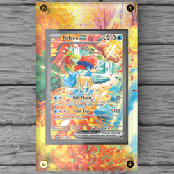 Keldeo EX 167/086 Custom Extended Pokemon Display Case (Card not Included) - Image 1