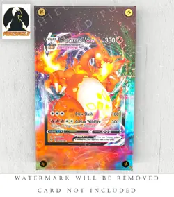 Charizard VMax Art Custom Pokemon Card Display Case (Card not Included) - Image 1