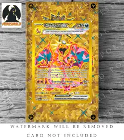 Charizard EX Extended Art Custom Pokemon Card Display Case (Card not Included) - Image 1