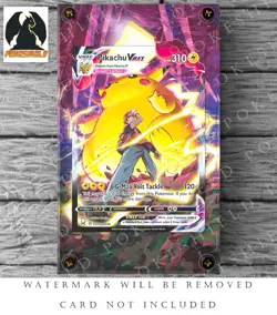 Pikachu VMax TG17/TG30 Pokemon Extended Art Display Case (CARD NOT INCLUDED) - Image 1
