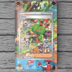 Clive 236/091 Custom Pokemon Display Case (Card not Included) - Image 1