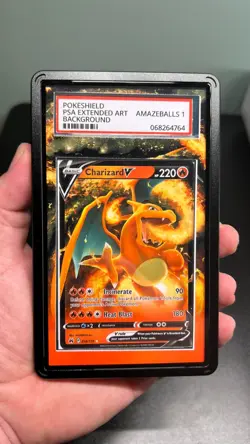 Charizard V 018/159 PSA Magnetic Pokemon Art Display Case (Card not Included) - Image 1