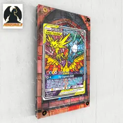 Moltres Zapdos Articuno GX Custom Pokemon Card Display Case (Card not Included) - Image 3