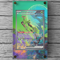 Iron Leaves ex 203/162 Custom Pokemon Extended Display Case (Card not Included) - Image 1