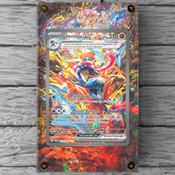 Greninja ex 214/167 Custom Pokemon Extended Art Display Case (Card not Included) - Image 1