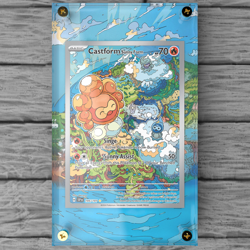 Castform Sunny Form 195 Pokemon Extended Art Display Case (Card not Included) - Image 1