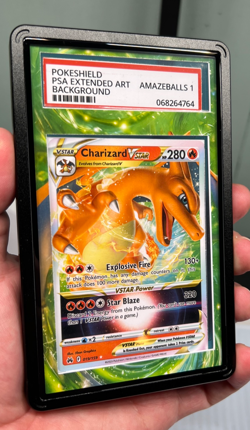 Charizard Vstar 019/159 PSA Magnetic Pokemon Display Case (Card not Included) - Image 2