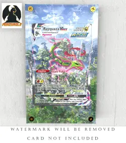 Rayquaza VMAX Alternate Art Custom Pokemon Card Display Case (Card not Included) - Image 1