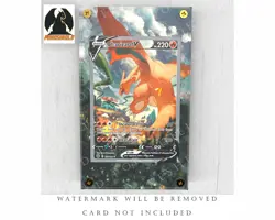 Charizard V Alternate Art Custom Pokemon Card Display Case (Card not Included) - Image 1
