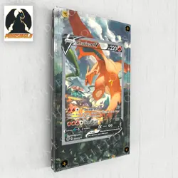 Charizard V Alternate Art Custom Pokemon Card Display Case (Card not Included) - Image 2
