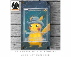 Pikachu Van Gogh Extended Custom Pokemon Card Display Case (Card not Included) - Image 4