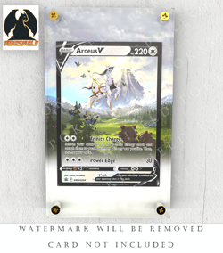 Arceus V SWSH204 Pokemon Extended Art Display Case (CARD NOT INCLUDED) - Image 1