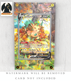 Leafeon V 167/203 - Pokemon Extended Art Display Case (CARD NOT INCLUDED) - Image 1