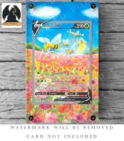 Beedrill V 161/189 Extended Art Custom Pokemon Case (CARD NOT INCLUDED) - Image 1