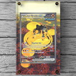 Iron Boulder ex 207/162 Pokemon Extended Art Display Case (Card not Included) - Image 1