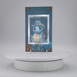 Squirttle with Grey Felt Hat Extended Pokemon Display Case (CARD NOT INCLUDED) - Image 1