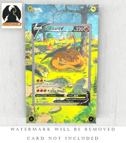 Charizard V Alternate Art Custom Pokemon Card Display Case (Card not Included) - Image 1