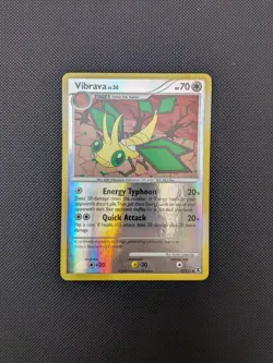 Pokemon card - Vibrava Reverse Holo - Rising Rivals 53/111 - LP+ - Image 1