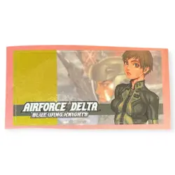 Sony PlayStation 2 PS2 Airforce Delta Blue Wing Knights Memory Card Sticker - Image 1