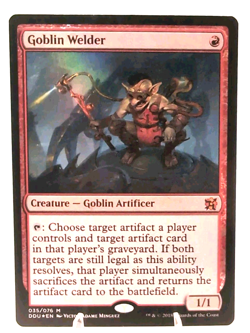 MTG Magic the Gathering - Goblin Welder Foil - Duel Decks Elves vs. Inventors MP - Image 1