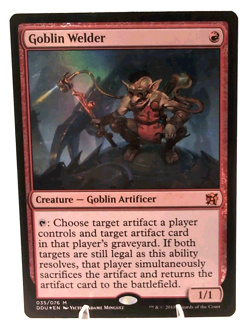 MTG Magic the Gathering - Goblin Welder Foil - Duel Decks Elves vs. Inventors MP - Image 2