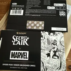 MTG SECRET LAIR X MARVEL’S SPIDER-MAN: VENOM UNLEASHED INKS RAINBOW FOIL EDITION - Image 4