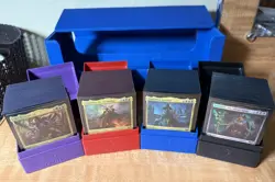 MTG Warhammer Commander Decks Complete Set W/Sleeves, Deck boxes, & Storage box - Image 1