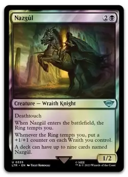 FOIL Nazgul (0335) #335 (NM) Lord of the Rings LTR Magic MTG - Image 1