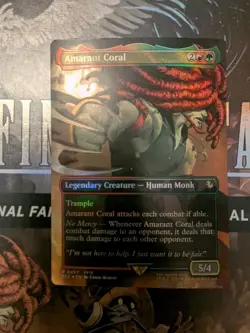 MTG Amarant Coral (Borderless) Commander: Final Fantasy Foil NM - Image 1