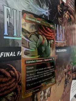 MTG Amarant Coral (Borderless) Commander: Final Fantasy Foil NM - Image 2