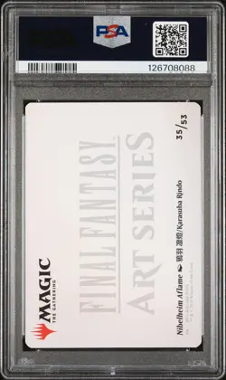 2025 Magic The Gathering Final Fantasy Art Series #35 Nibelheim Aflame PSA10 - Image 2