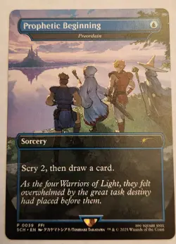 Prophetic Beginning - Preordain Borderless Promo NM+ - Image 1