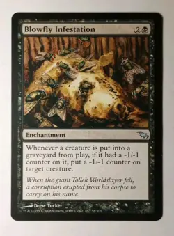 MTG - Blowfly Infestation - Shadowmoor 58/301 - Regular Uncommon -1/-1 Counters - Image 1
