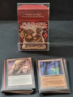 MTG TEMPEST - Flames of Rath - Preconstructed Deck - [Missing Strategy Guide] - Image 1