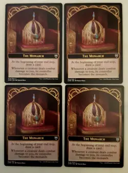 4x The Monarch Token (014/014) Commander Legends Magic the Gathering MTG NM - Image 1