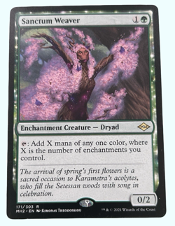 Sanctum Weaver, Modern Horizons 2, LP Light Play, Magic the Gathering MTG - Image 1