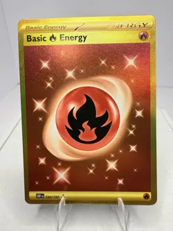 Basic Fire Energy 230/197 Secret Rare Obsidian Flames Pokemon Card - Image 1