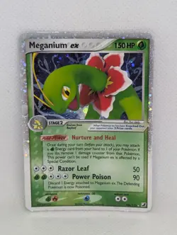 Meganium ex 106/115 Unseen Forces Holo Rare Pokemon TCG Nintendo vintage - Image 1