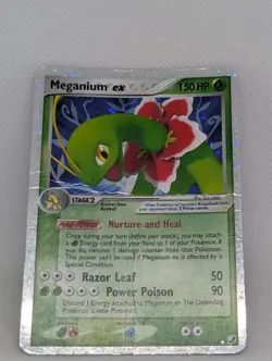 Meganium ex 106/115 Unseen Forces Holo Rare Pokemon TCG Nintendo vintage - Image 3