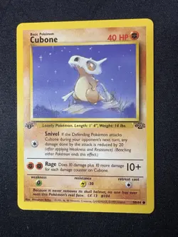 Pokemon Cubone 1st Edition 50/64 - Jungle - Near Mint Condition!! - Image 1