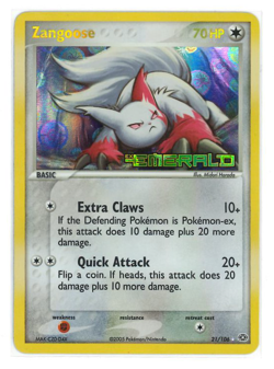 Zangoose 21/106 | EX Emerald | Stamped Reverse Holo | English Pokemon | LP - Image 3