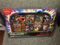 Pokemon TCG Mega Lucario ex Premium Figure Collection Box Factory Sealed - Image 1