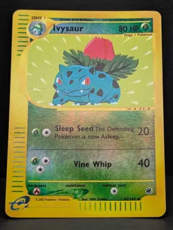 Ivysaur 082/165 Expedition Reverse Holo Rare Pokemon TCG Nintendo Bulbasaur LP - Image 3