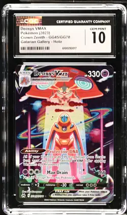 DEOXYS VMAX Crown Zenith Holo Trainer Gallery #GG45 CGC 10 Pokemon [Nostalgium] - Image 1