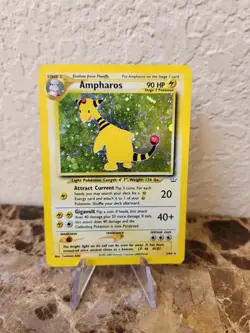 Pokemon TCG Ampharos Neo Revelation 1/64 Holo Unlimited Holo Rare - Image 1
